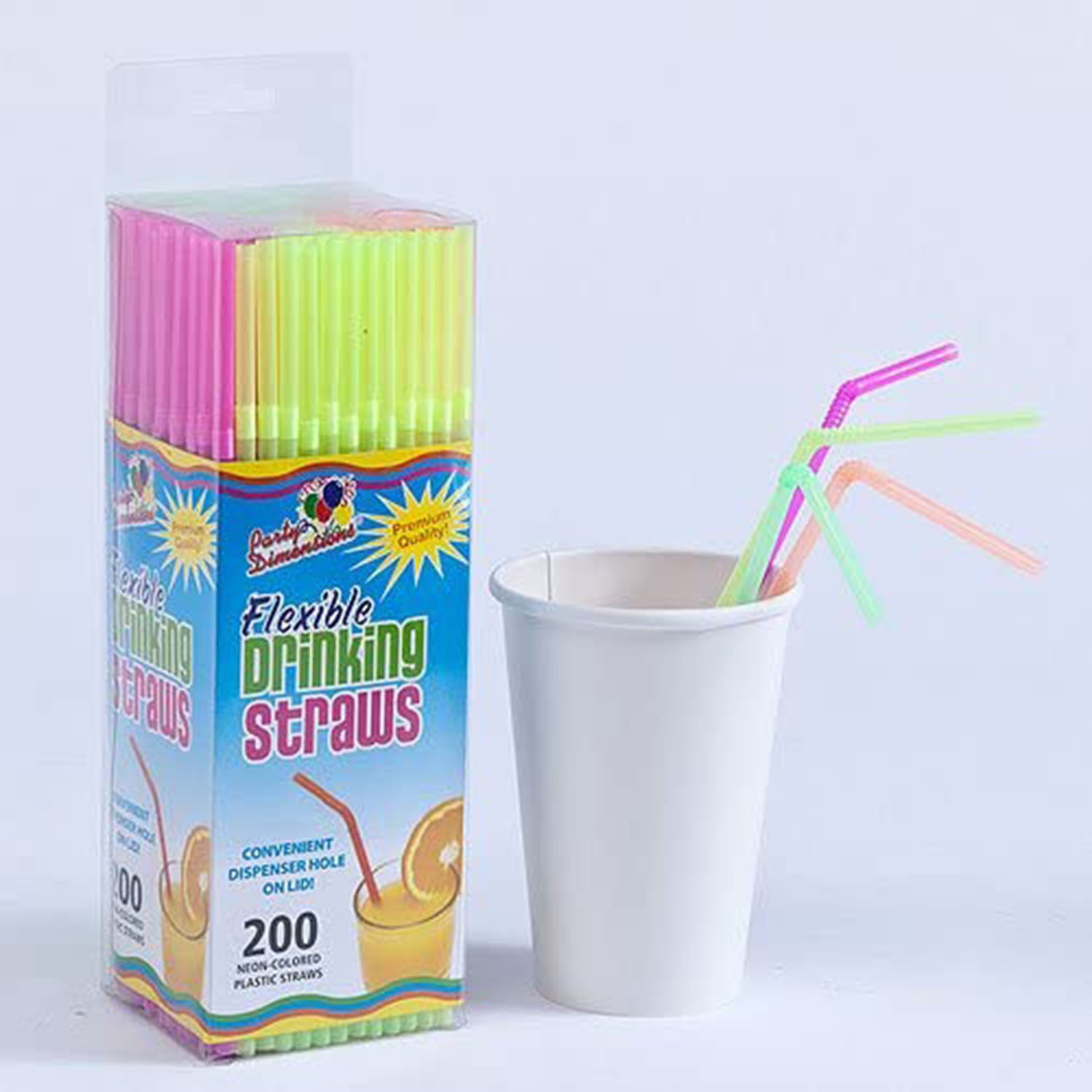 Plastic Straws, 200 Packs Of Straws Drinking Plastic Straws