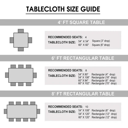 K&C Clear Heavy Duty Plastic Tablecloth 66X54 Tablesettings OnlyOneStopShop   