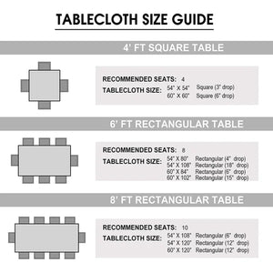 K&C Clear Heavy Duty Plastic Tablecloth 66X108 Tablesettings OnlyOneStopShop   