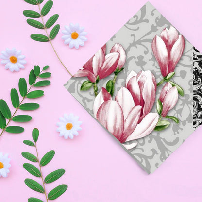 Timeless Tulip 1 Disposable Lunch Paper Napkins 20 Ct Tablesettings Nicole Fantini Collection   