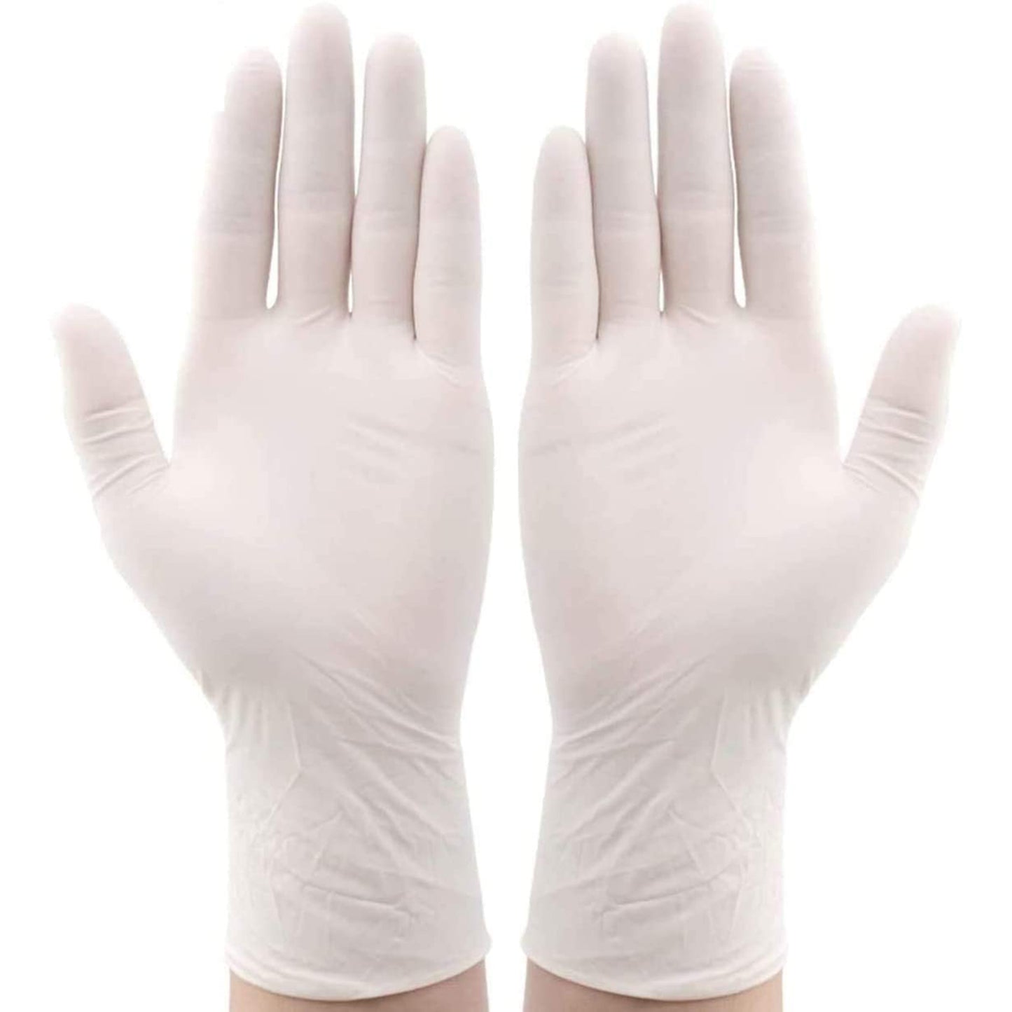 50pc Vinyl Gloves Powder Free One Size White Gloves Nicole Collection   