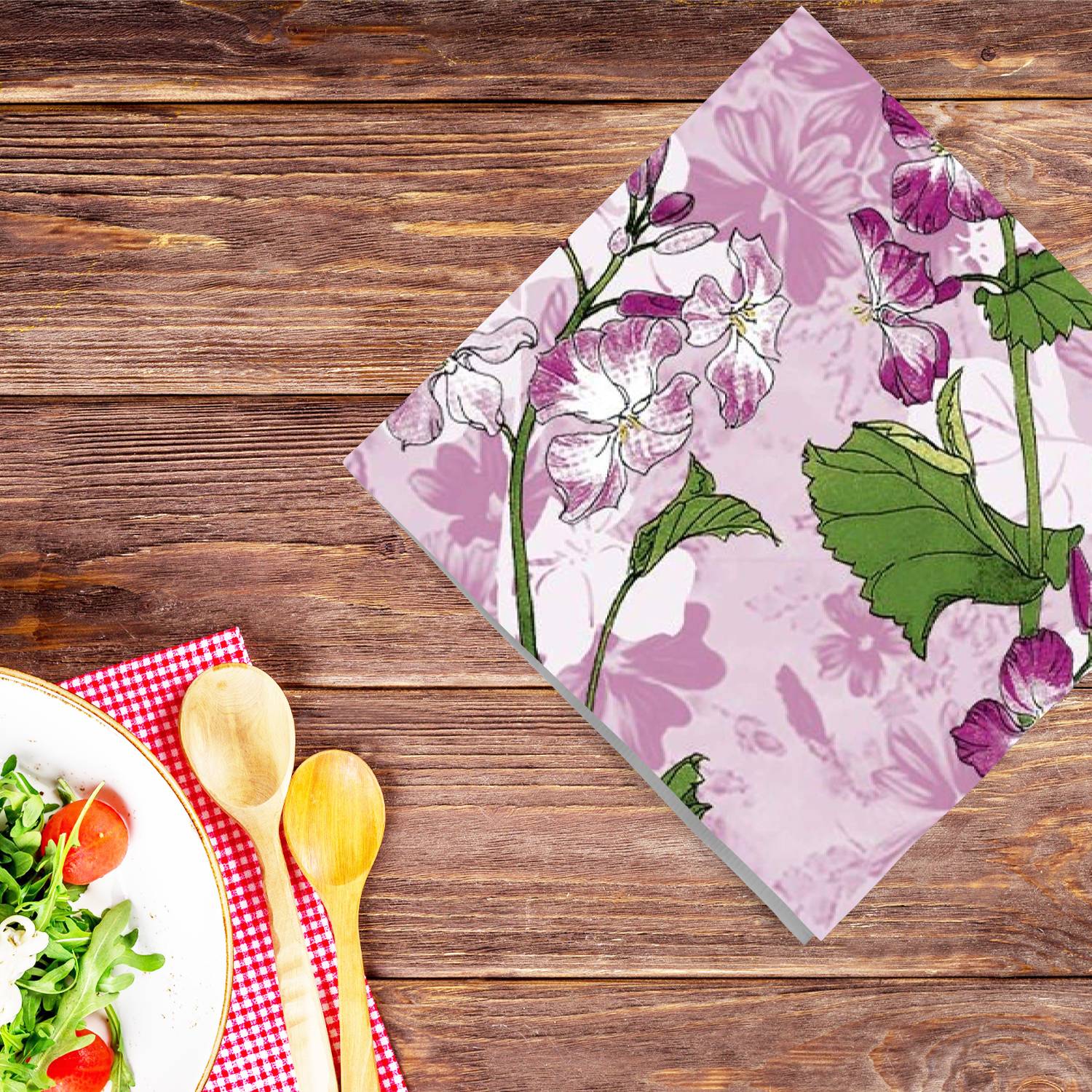 Violet Opulence Disposable Lunch Paper Napkins 20 Ct Tablesettings Nicole Fantini Collection   