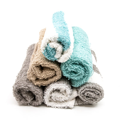 100% Cotton Assorted Color Wash Cloths | 8 Ct. Household OnlyOneStopShop   