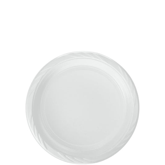 White Lightweight Plastic Plates White 6in Plastic Plates Blue Sky   