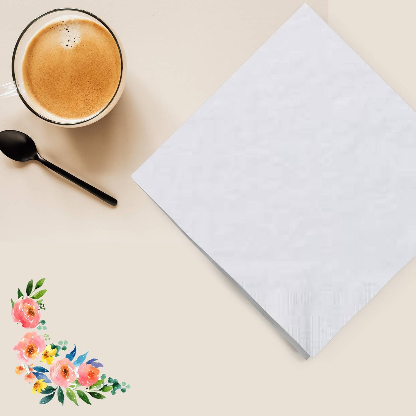White Lunch Napkins Napkins Party Dimensions   