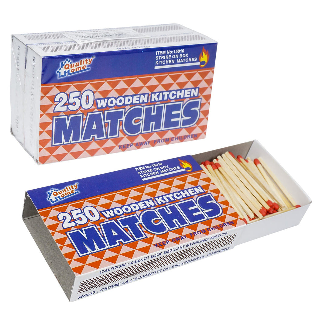Wooden Matches Kitchen 250 Ct Household OnlyOneStopShop   