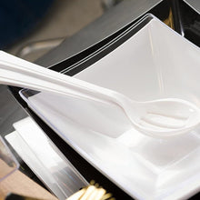 Pearl Plastic Slotted Salad Heavy Weight Serving Spoon 12" Serverware Lillian   