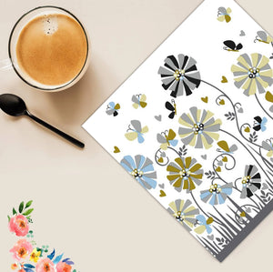 Butterfly Love Disposable Lunch Paper Napkins 20 Ct Tablesettings Nicole Fantini Collection   