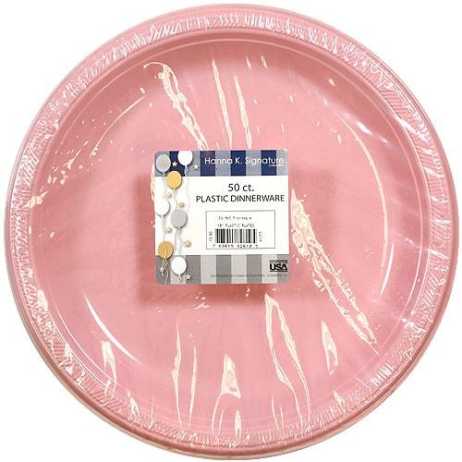 Hanna K. Signature Plastic Plates Pink 9" Plastic Plates Hanna K   