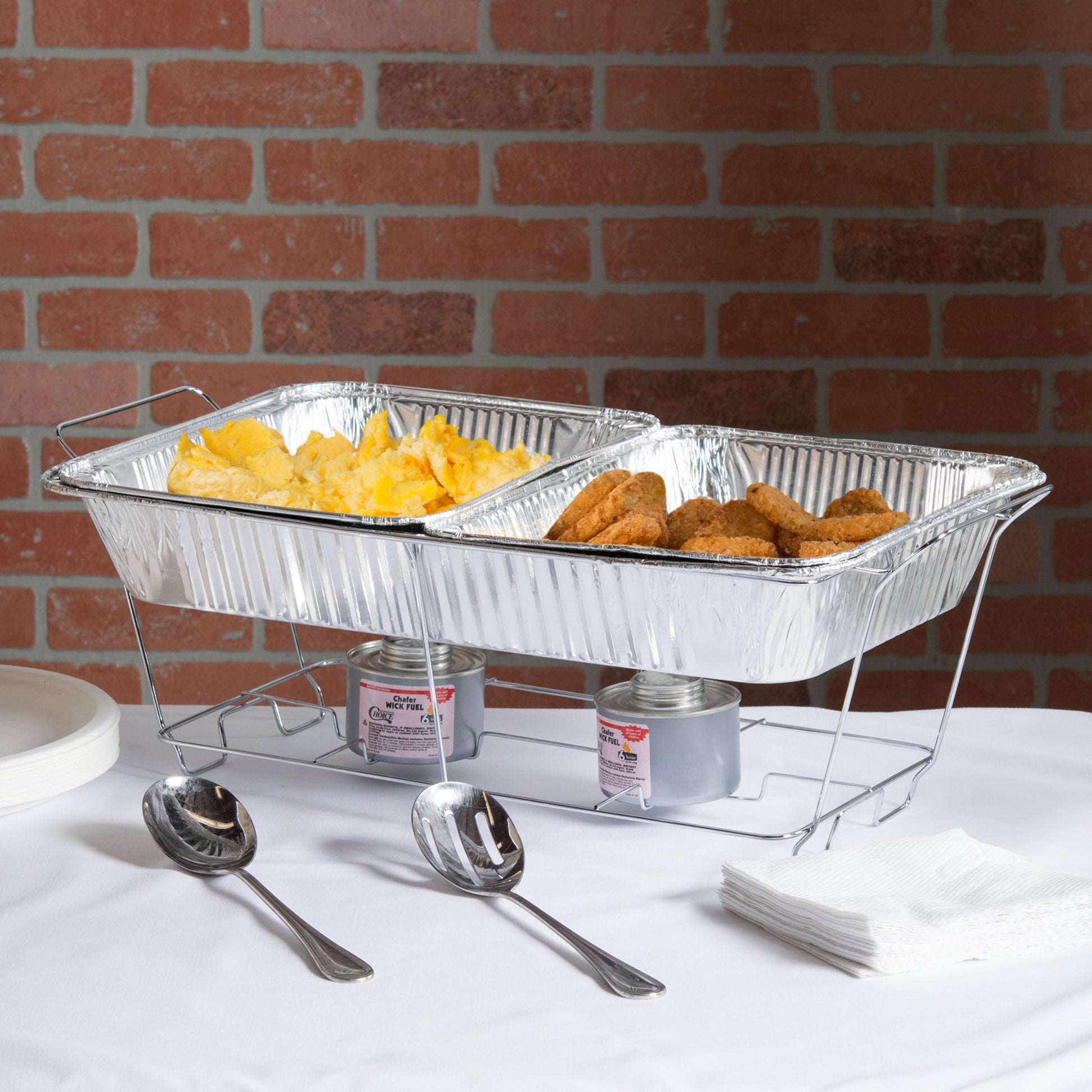 33PC Buffet Serving Kit Disposable Aluminum Refill Chafing Dish Buffet Serving kit (RACKS NOT INCLUDED)