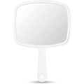 Hand Mirror, White Handheld Mirror with Handle, 6.3