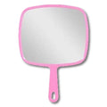 Hand Mirror, Pink Handheld Mirror with Handle, 6.3