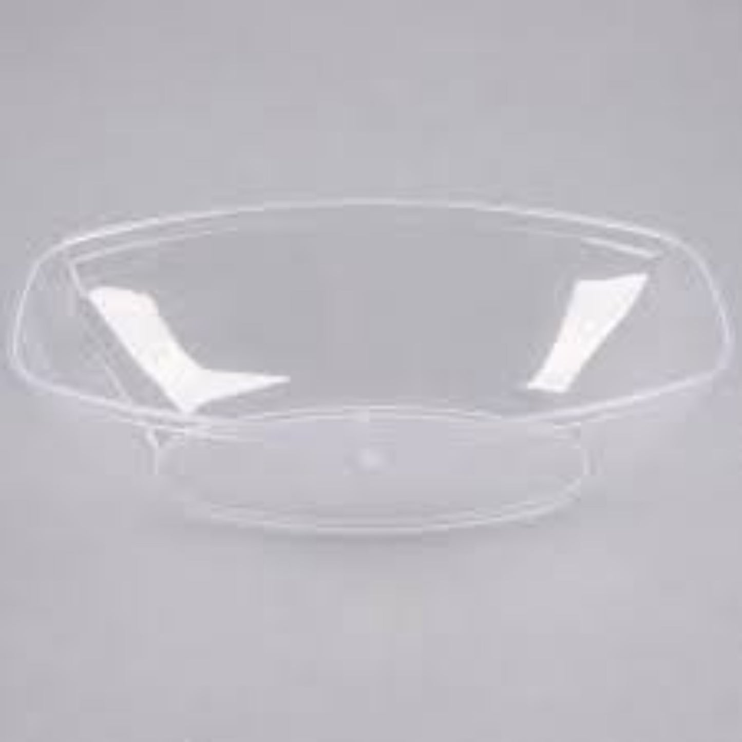 80 oz Clear Plastic Oval Luau Bowl Serverware Party Dimensions   