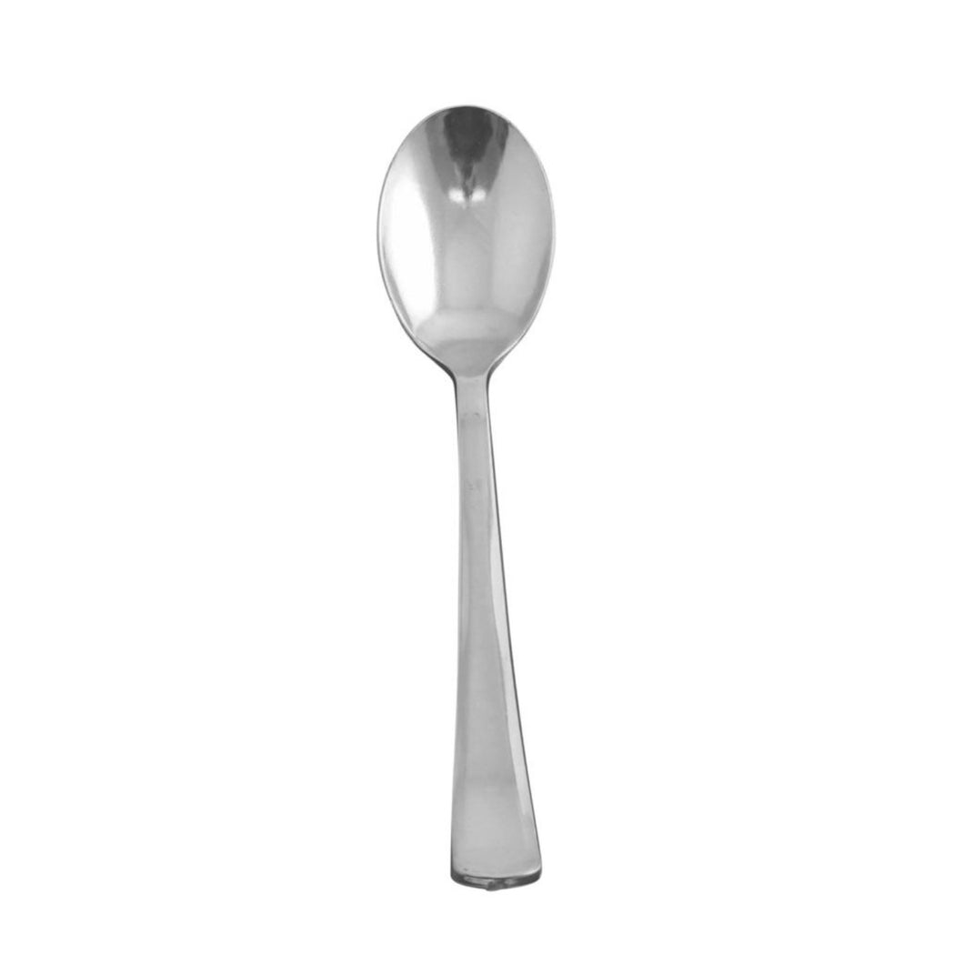 Dynasty Collection Plastic Silver Spoons Tablesettings Blue Sky   