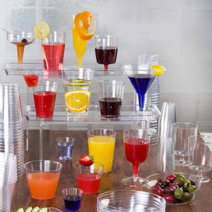 Clear XTRA HEAVY WEIGHT Plastic Shot Cup 2 oz Cups Lillian   
