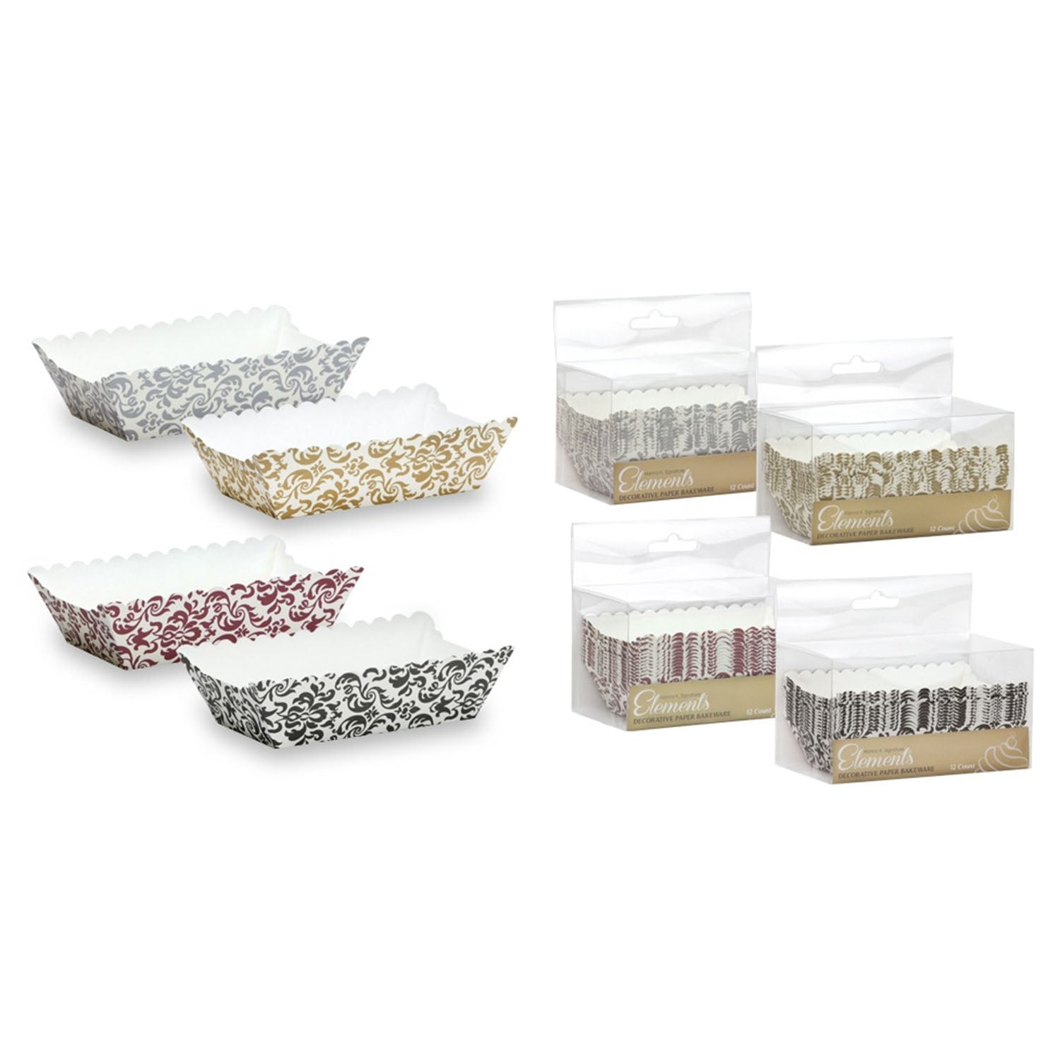 Hanna K Elements, Rectangle Mini Loaf Baking Pan, Assorted Colors, 12 ct