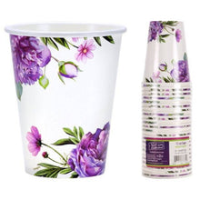 Paper Cup Hot Cold Peony 12 oz Paper Cups Nicole Home   