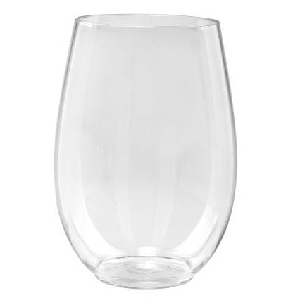 Lillian Tablesettings Plastic Wine Glasses Stemless Shooter 16 oz Cups Lillian   