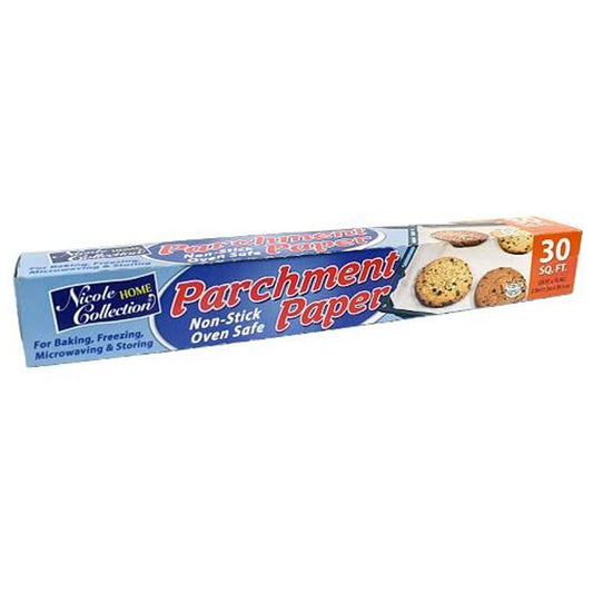Parchment Paper 30 Square Ft 24ftx15in. Disposable Nicole Collection   