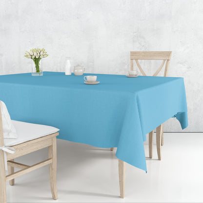 Tablecover Plastic Island Blue Rectangular 54''X108'' Tablesettings Party Dimensions   