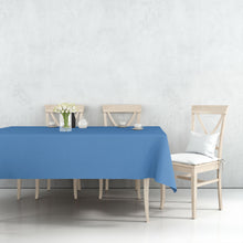 Tablecover Plastic Medium Blue Rectangular  54'' X 108'' Tablesettings Party Dimensions   