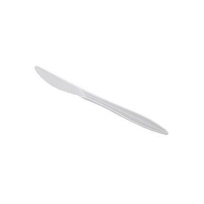 *WHOLESALE* Disposable - Medium Weight - White - Knives | 1000 ct.  Nicole Collection   